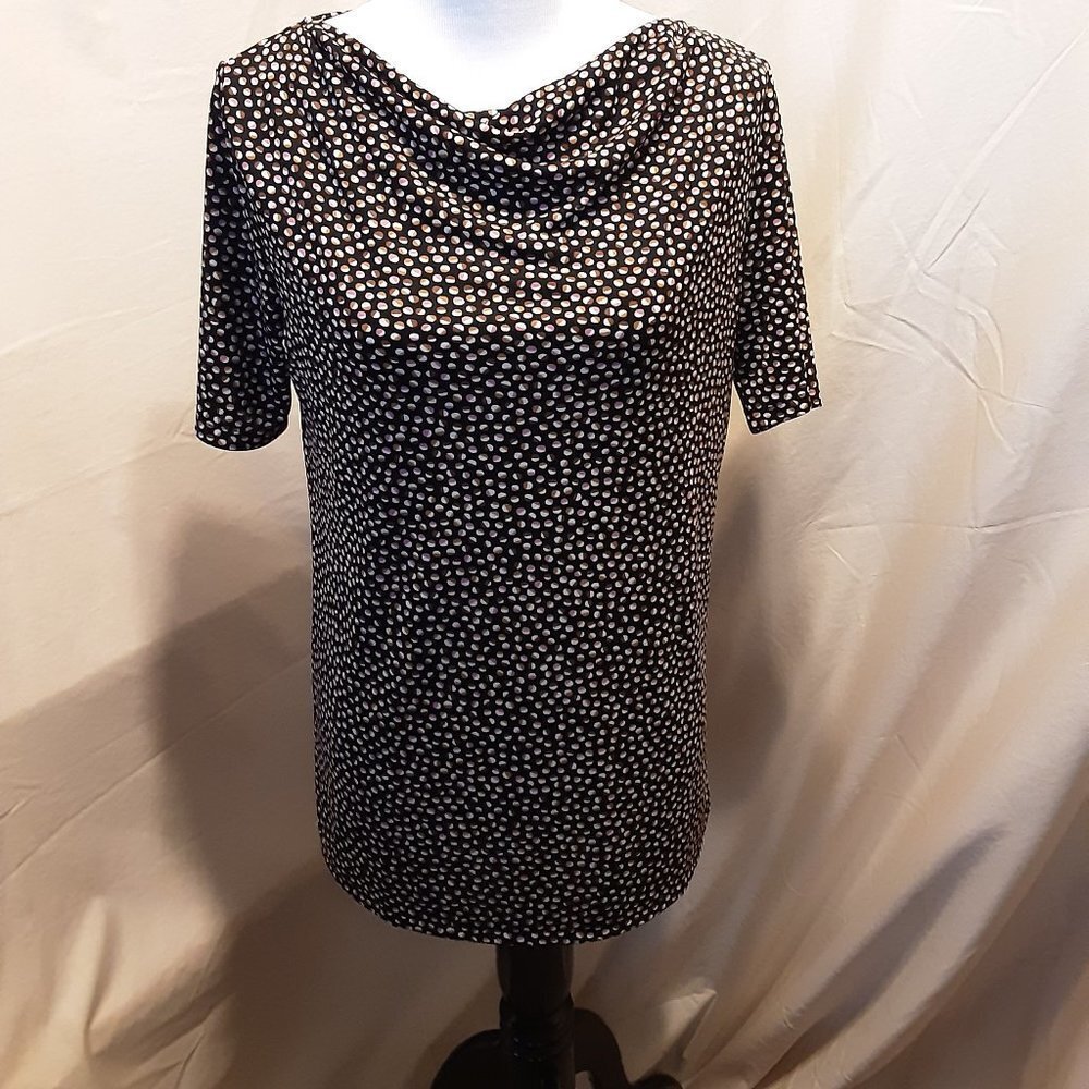 Ann Taylor Mini Cowl Dress Top SZ M